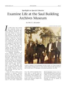 Examine Life at the Saul Building Archives Museum