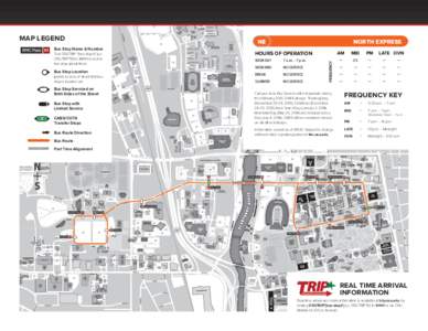 MAP LEGEND  NE Bus Stop Name & Number