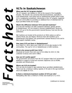 VLT Fact Sheet_VLT Fact Sheet.qxd