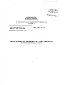 ZOfti JUL lb P3: tj CONFIDENTIAL FILED UNDER SEAL  IN THE DISTRICT COURT OF SHAWNEE