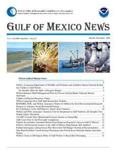 October/November[removed]NOAA Gulf of Mexico News ................................................................................................................................................. 4 NOAA, Louisiana Departme