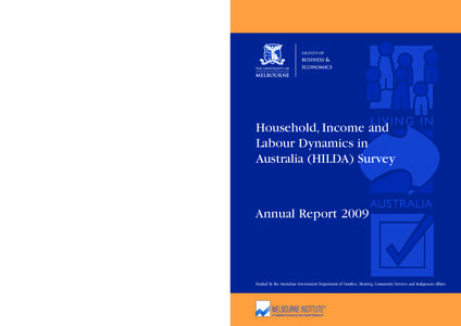 Economy of Australia / Household /  Income and Labour Dynamics in Australia Survey / Hilda / The Melbourne Institute of Applied Economic and Social Research / Melbourne / Statistics / Economic data / Panel data
