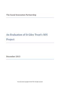 Evaluation / Singles / SOS Outreach / Billboard charts / St Giles Trust / SOS