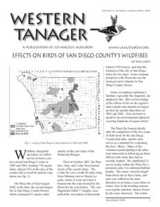 Peninsular Ranges / Tanagers / Cuyamaca Rancho State Park / Kumeyaay / National Audubon Society / Chaparral / Summer Tanager / Cedar Fire / San Diego / Geography of California / Southern California / California
