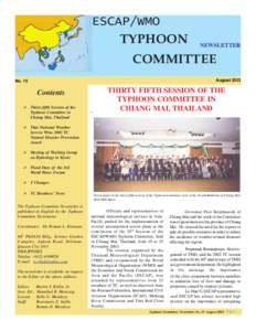 ESCAP/WMO TYPHOON NEWSLETTER  COMMITTEE