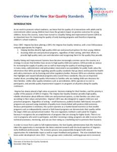 Preschool education / Child care / Early childhood educator / Quality management / E-learning / Kindergarten / Standards-based education reform / Ready schools / Day care / Education / Early childhood education / Educational stages