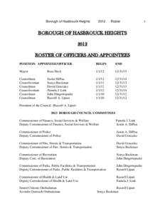 Borough of Hasbrouck Heights[removed]Roster