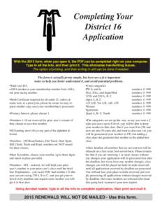 AMA DISTRICT 16 APPLICATION FORM[removed]