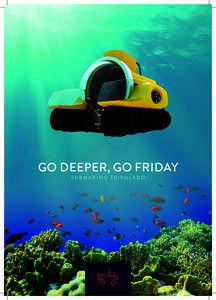 GO DEEPER, GO FRIDAY SUBMARINO TRIPULADO SUBMARINO TRIPULADO UMA EXPERIÊNCIA PARTILHADA