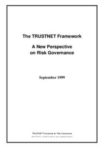 The TRUSTNET Framework A New Perspective on Risk Governance