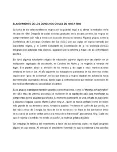 EL MOVIMIENTO DE LOS DERECHOS CIVILES DE 1960 A 1980