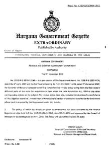 ){arl1ana <&nutrnmtnt <&agtttt EXTRAORDINARY Published by Authority © Govt. of Haryana  HARYANA GOVERNMEN1=