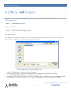 Microsoft Word - RaytraceAndAnalysisdoc