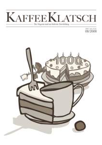 KaffeeKlatsch Das Magazin rund um Software-Entwicklung ISSN 1865-682X