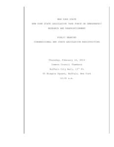 Buffalo /  New York / Niagara Falls /  New York / Cortlandt Street / Geography of the United States / Geography of New York / New York / John McEneny