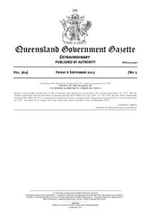 [37]  Queensland Government Gazette Extraordinary PUBLISHED BY AUTHORITY Vol. 364]
