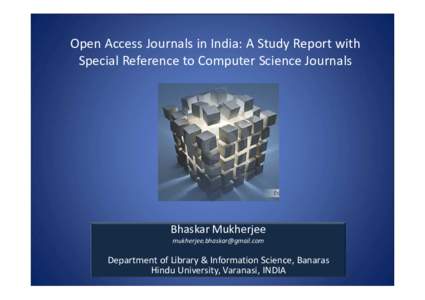 Open Access Journals in India-modified [Compatibility Mode]