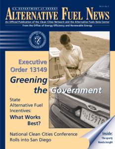 Vol. 4 - No. 2  ALTERNATIVE FUEL NEWS U. S. D E P A R T M E N T o f  ENERGY