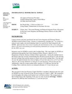 Irrigation / Meteorology / Agronomy / Climatology / Land management / Prevented planting acreage / Coolidge Dam / Drought / Irrigation in viticulture / Atmospheric sciences / Hydrology / Water