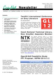 Volume 2, Issue 1, 2010  GreyNet Newsletter