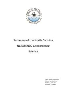 Microsoft Word - NCEXTEND2 Concordance Summary Science