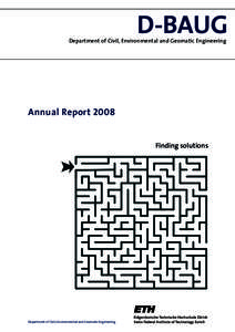 D-BAUG  Department of Civil, Environmental and Geomatic Engineering Annual Report 2008