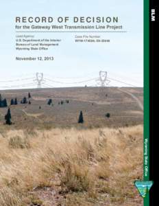 Conservation in the United States / United States Department of the Interior / United States / Environmental law / Environmental science / Bureau of Land Management / Environmental impact assessment / Environmental impact statement / Federal Land Policy and Management Act / Environment of the United States / Environment / Impact assessment