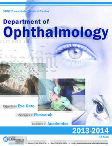 SUNY Downstate Medical Center  Department of Ophthalmology