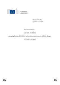 EUROPEAN COMMISSION Brussels, [removed]COM[removed]final