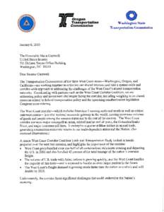 Corridor Preservation Letter to Maria Cantwell