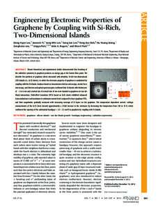 ARTICLE  Engineering Electronic Properties of Graphene by Coupling with Si-Rich, Two-Dimensional Islands Dong Hyun Lee,† Jaeseok Yi,† Jung Min Lee,† Sang Jun Lee,§ Yong-Joo Doh,§ Hu Young Jeong,^