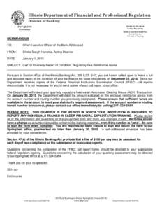 Geography of Massachusetts / Finance / Bank / Federal Financial Institutions Examination Council / Springfield /  Massachusetts / Remittance / Springfield /  Illinois / Financial institution / Bank regulation in the United States / Call report / Economics