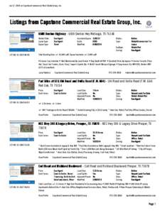 Jun 17, 2014 on Capstone Commercial Real Estate Group, Inc.  Listings from Capstone Commercial Real Estate Group, Inc[removed]Denton Highway[removed]Denton Hwy Watauga, TX[removed]Rental Rate: Lease Type: