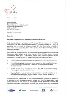 Australian Energy Regulator TNSP Category Analysis RIN Requirements Geoff Swier, Director, Farrier Swier Consulting Expert Opinion prepared for Grid Australia 21 January 2014