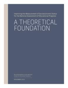 Improving the Measurement of Socioeconomic Status: A Theoretical Foundation