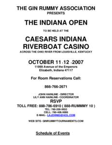 Caesars Entertainment Corporation / Horseshoe Southern Indiana