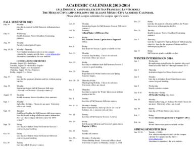 Calendars / Intersession / Course credit / Knowledge / Education / Academic term