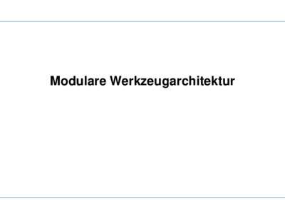 Modulare Werkzeugarchitektur  A critical discussion on Domain-Specific Languages  Disclaimer