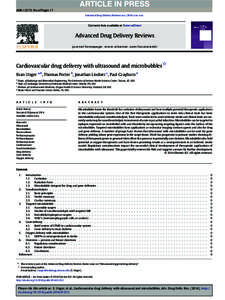 Cardiovascular drug delivery with ultrasound and microbubbles