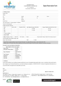 SPACE RESERVATION FORM BW
