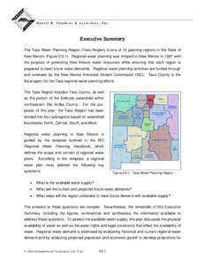 Daniel B. Stephens & Associates, Inc.  Executive Summary The Taos Water Planning Region (Taos Region) is one of 16 planning regions in the State of New Mexico (Figure ES-1). Regional water planning was initiated in New M