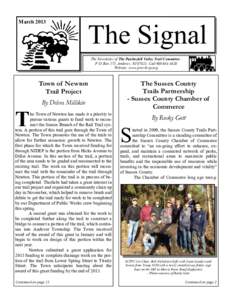 The Signal - March 2013, Page 1  March 2013 The Signal The Newsletter of The Paulinskill Valley Trail Committee: