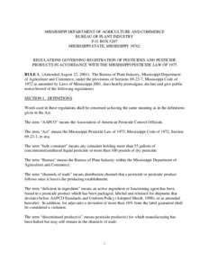 Agriculture / Soil contamination / Environmental health / Pesticide / Federal Insecticide /  Fungicide /  and Rodenticide Act / Pesticide regulation in the United States / Food Quality Protection Act / Pesticides / Environment / Environmental effects of pesticides