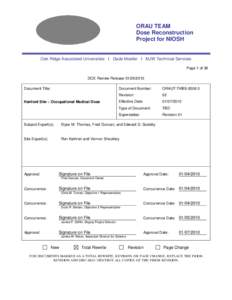 ORAU TEAM Dose Reconstruction Project for NIOSH Oak Ridge Associated Universities I Dade Moeller I MJW Technical Services Page 1 of 36