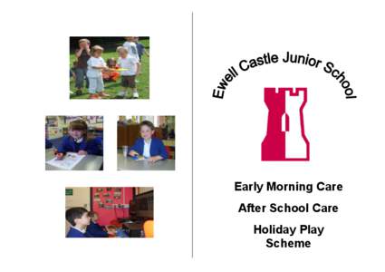 Early Morning Care After School Care Holiday Play Scheme  Early Morning Care