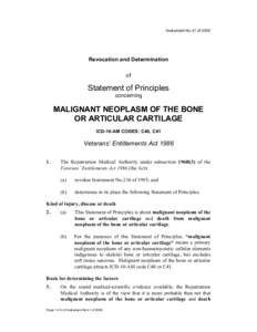 Cartilage / Biology / Malignancy / Bone / ICD-10 Chapter II: Neoplasms / Medicine / Anatomy / C40