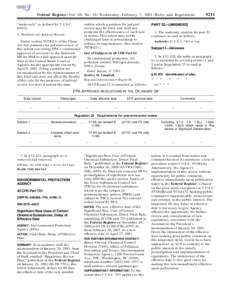 9211  Federal Register / Vol. 66, No[removed]Wednesday, February 7, [removed]Rules and Regulations ‘‘major rule’’ as defined by 5 U.S.C[removed]C. Petitions for Judicial Review