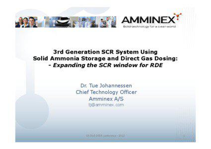 3rd Generation SCR System Using Solid Ammonia Storage and Direct Gas Dosing