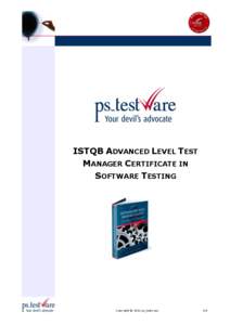 ISTQB ADVANCED LEVEL TEST MANAGER CERTIFICATE IN SOFTWARE TESTING