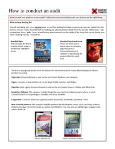 Microsoft PowerPoint - Counter Tobacco Walking Tobacco Audit_final_12.4.12.pptx